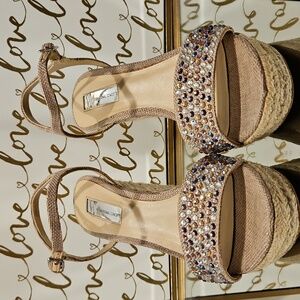 EUC Beige Wedges